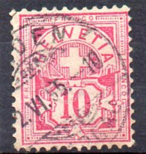 Suiza AÑo 1882/99 Nº 67 (o)